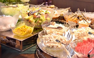 写真:朝食バイキング