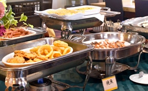 写真:朝食バイキング